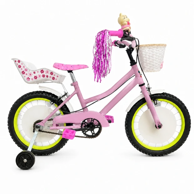 BMX bicycle girls' with training wheels 16"