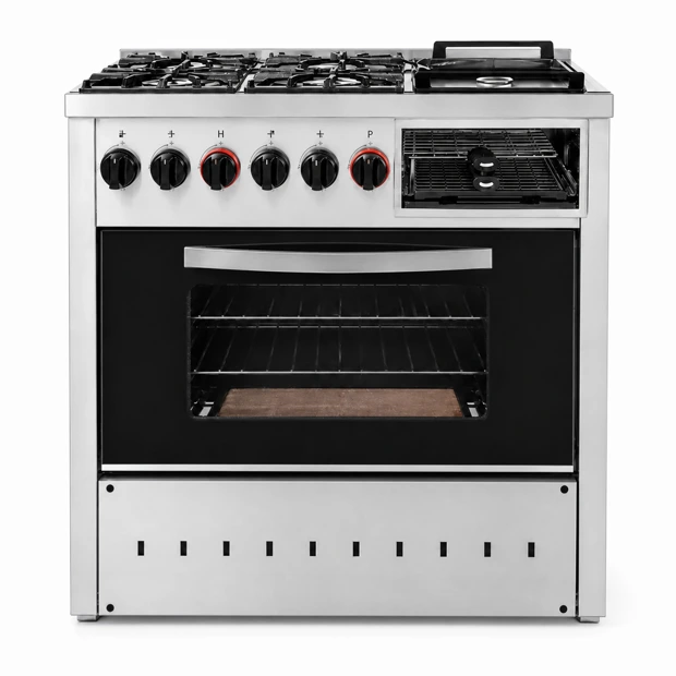 Gas cooker with griddle 4 burners
