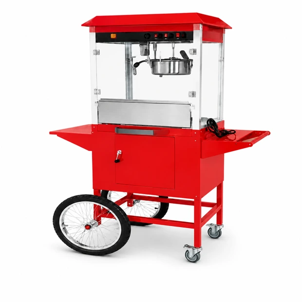 Popcorn machine with cart with cart