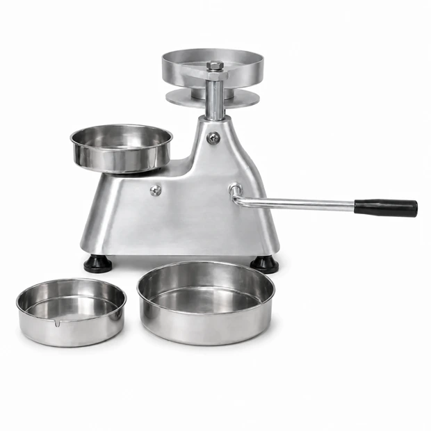 Manual burger press