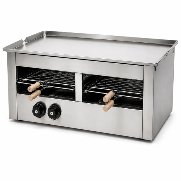 Sandwich toaster with griddle twin LPG